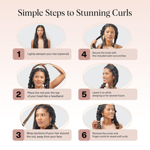 CURL CLOUD l Velvet Heatless Curling Set