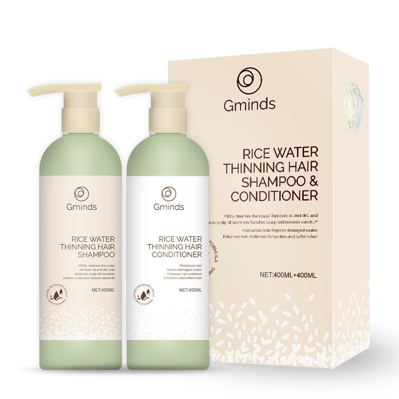 Rice & Rise l Rice Water Hair Growth Shampoo + Conditioner 
