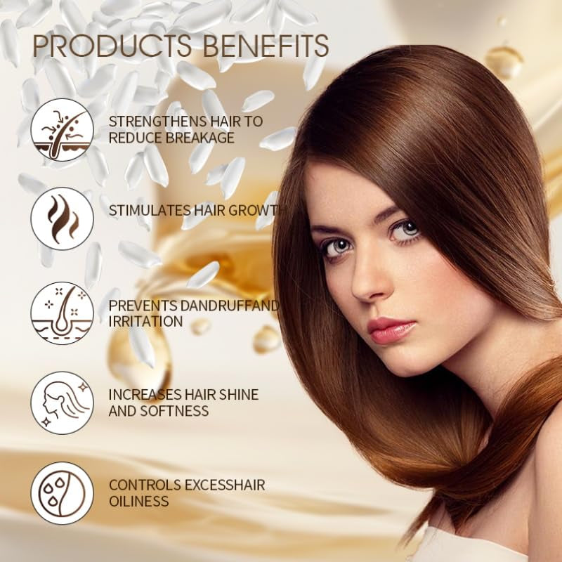 Rice & Rise l Rice Water Hair Growth Shampoo + Conditioner 