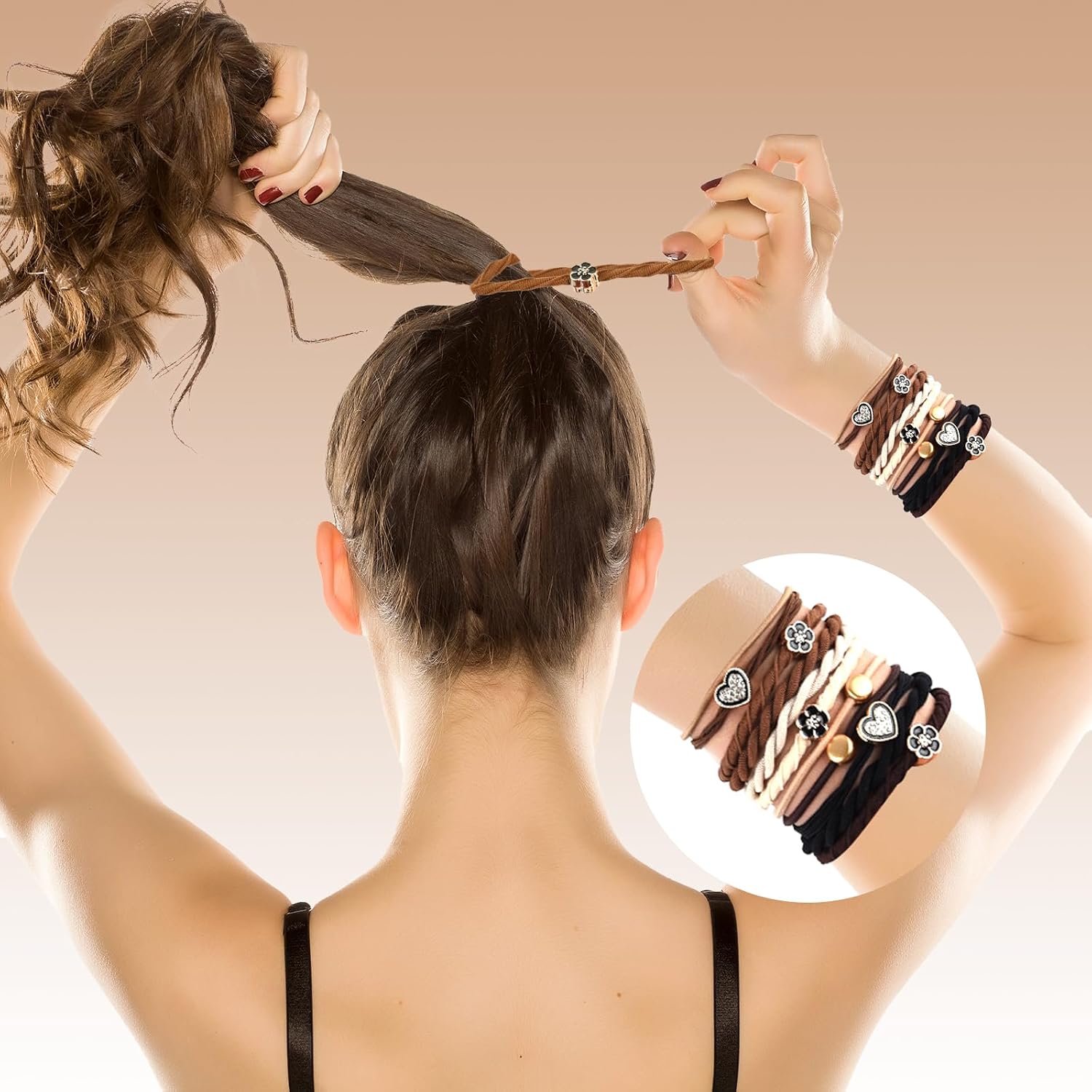 Boho Bands - 72 Piece Hair Tye & Bracelet Collection 