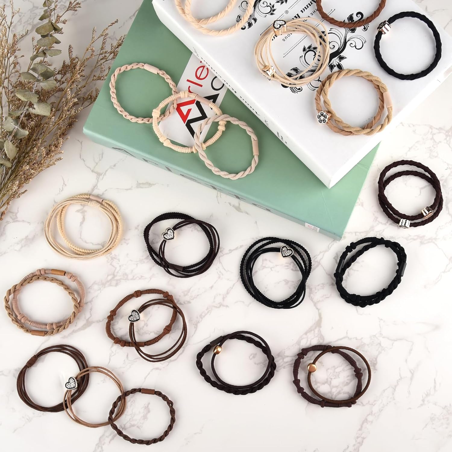 Boho Bands - 72 Piece Hair Tye & Bracelet Collection 