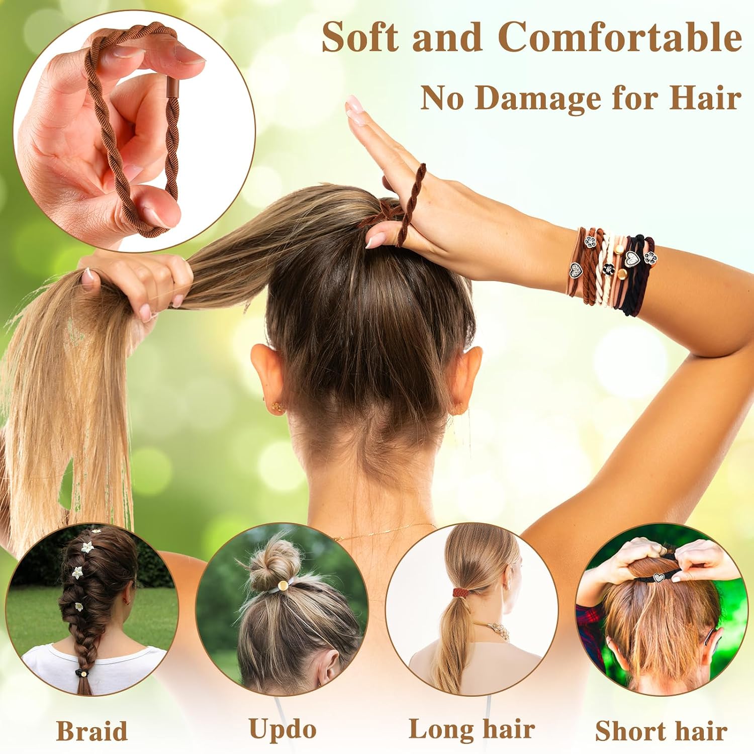 Boho Bands - 72 Piece Hair Tye & Bracelet Collection 