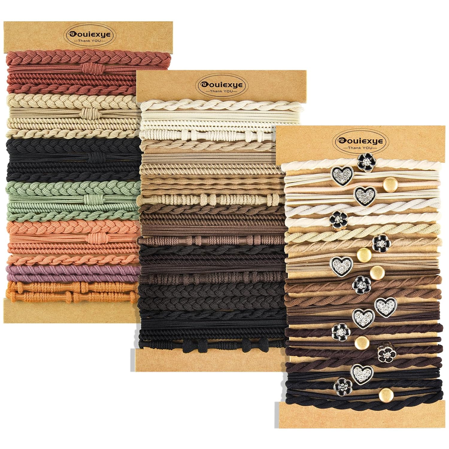 Boho Bands - 72 Piece Hair Tye & Bracelet Collection 