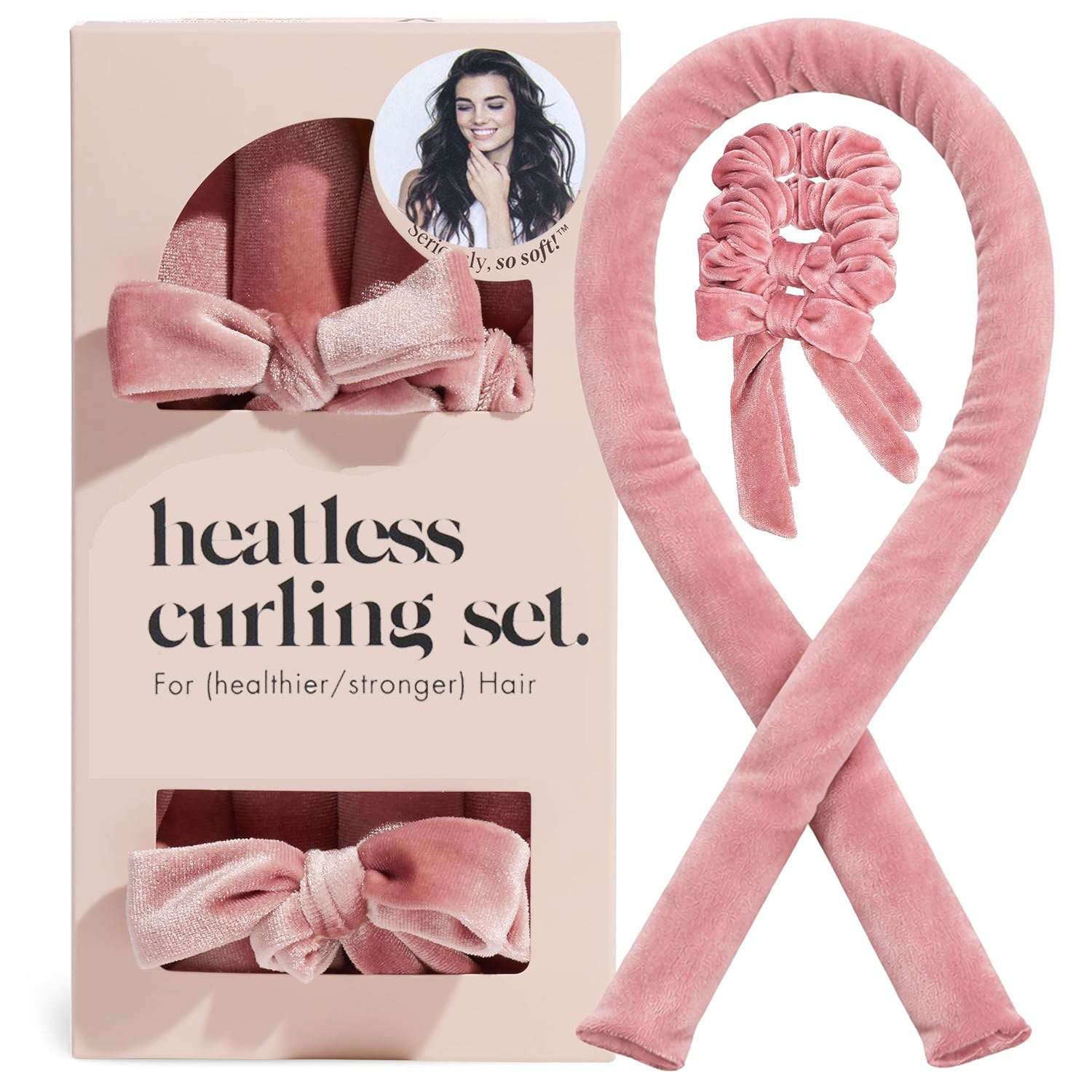 CURL CLOUD l Velvet Heatless Curling Set