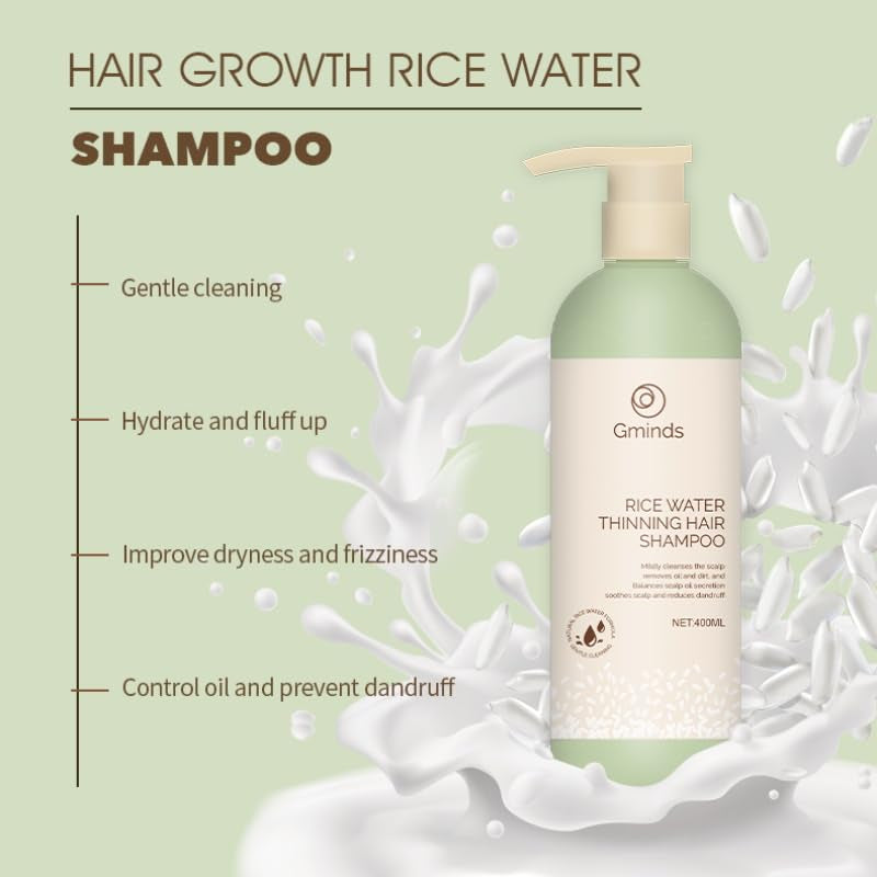 Rice & Rise l Rice Water Hair Growth Shampoo + Conditioner 