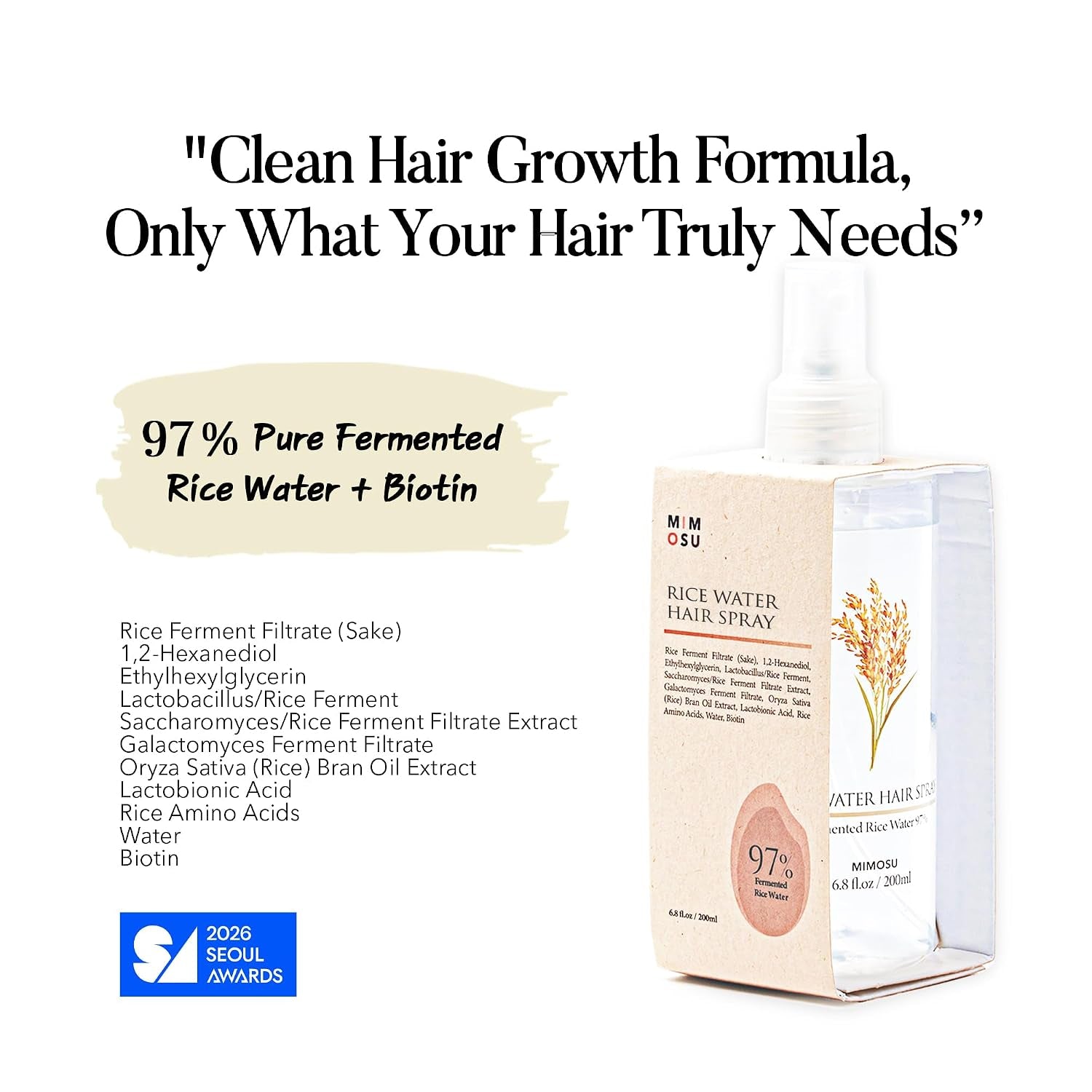 Root Recharge - Rice Water Growth Spray 